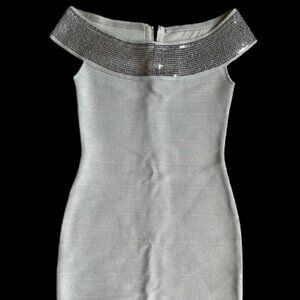 NWT - Stunning Guess Silver Party Dress – Size S